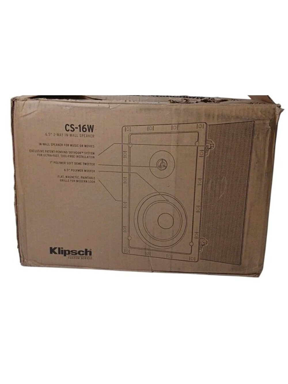 New Klipsch CS-16W 6.5" In Wall Speaker